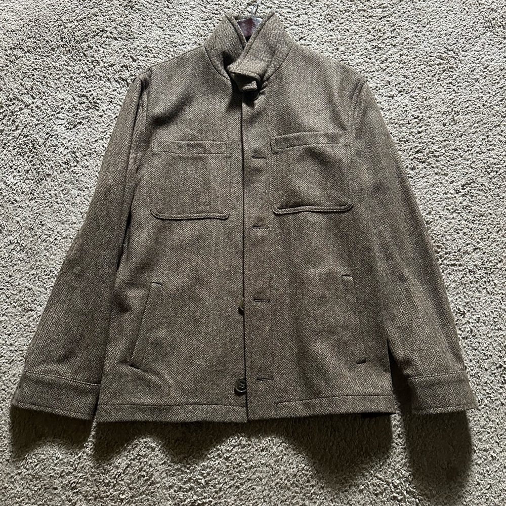 Men's Gloverall Herringbone Tweed Jacket